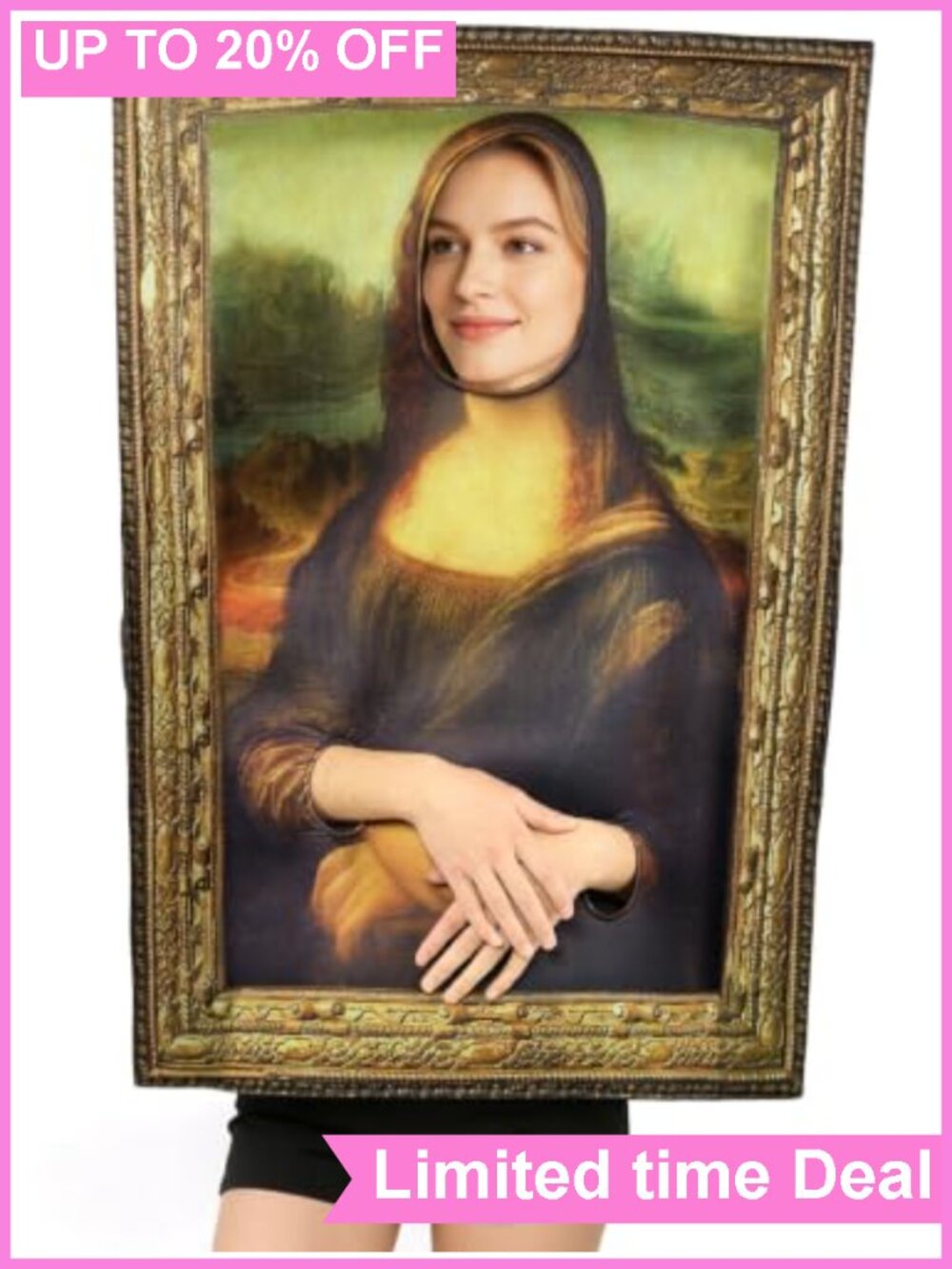 Famous Paintings Costume Adult Funny Halloween Mural Tunic OSFA
